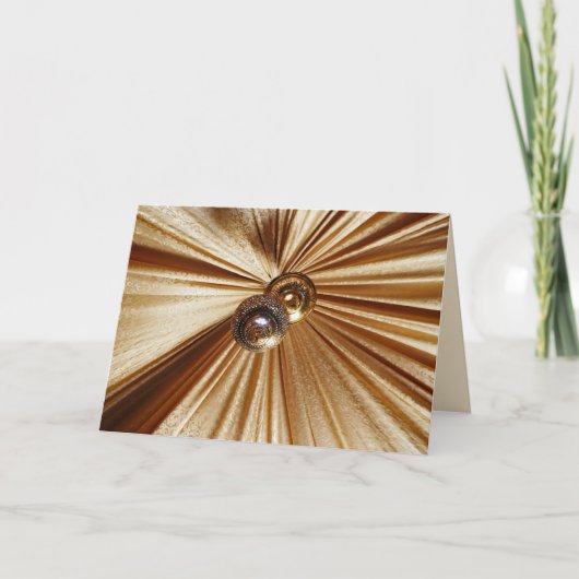 タンと金ゴールド抽象芸術、すべての行事あいさつ空白のい カード (正面)