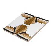 タンのアールデコの層 タイル (側面)