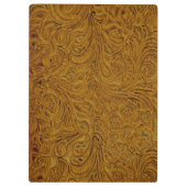 タンのカウボーイによって用具を使われる革(のど) クリップボード (裏面)