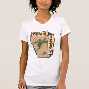 タンのソファのトムとジェリー Tシャツ