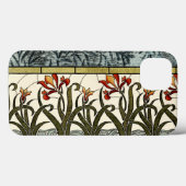 タンのボーダーが付いているステンドグラスの花 Case-Mate iPhoneケース (裏面 (横))