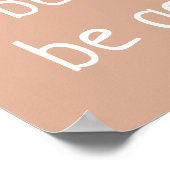 タンのポスター「平和と親切と優しくせよ」 ポスター (角)