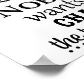 タンのリネンのようなトイレペーパーのバスルーム ポスター (角)