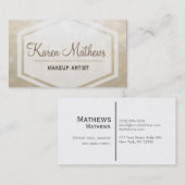 タンの微妙なグリッター 名刺 (正面/裏面)