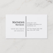 タンの微妙なグリッター 名刺 (裏面)