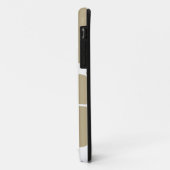 タンの抽象的なモノグラムのサッカーのiPhone 5の場合 Case-Mate iPhoneケース (裏面/左)