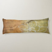 タンの背景の抽象的なシルエットの絵画 ボディピロー (裏面)