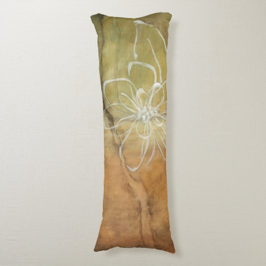 タンの背景の抽象的なシルエットの絵画 ボディピロー (正面縦)