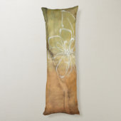 タンの背景の抽象的なシルエットの絵画 ボディピロー (裏面 (縦))