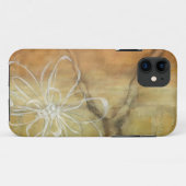 タンの背景の抽象的なシルエットの絵画 Case-Mate iPhoneケース (裏面(横))