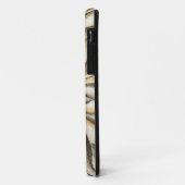 タンの背景のFlowerheadのフレスコ画 Case-Mate iPhoneケース (裏面/左)