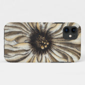 タンの背景のFlowerheadのフレスコ画 Case-Mate iPhoneケース (裏面(横))