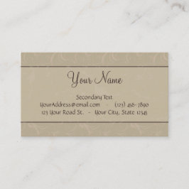 タンの花の小束はモノグラムと及び縞で飾ります 名刺