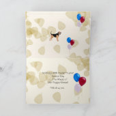 タンの葉のブラッドハウンド カード (内部)