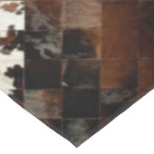 タンの革靴のパッチワークのプリント テーブルクロス (アングル)