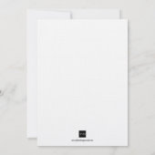 タンの黒いアール・デコのレトロのハリウッドの魅力的な結婚式 招待状 (裏面)