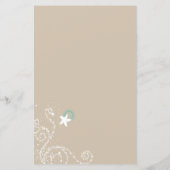 タンアイボリーかわいいビーチ結婚式旅行日程 (裏面)