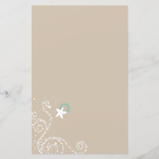 タンアイボリーかわいいビーチ結婚式旅行日程 (裏面)