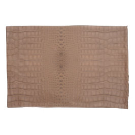 タンアリゲータテクスチャプリント 枕カバー