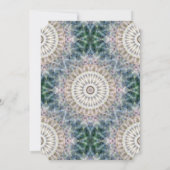 タンアンドブルーマンダラ結婚式招待状 招待状 (裏面)