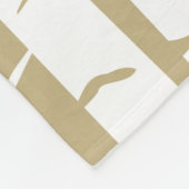 タンアンドホワイト樺の木フォレストウッドランドフリースブランケット フリースブランケット (角)