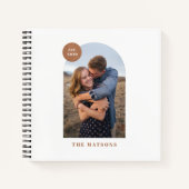 タンアーモダンチカスタムフォトアルバムジャーナル ノートブック (正面)