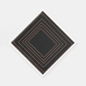 タンインテリアスクエアデザイン スタンダードランチョンナプキン (角)