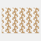 タンイードアダムバラクカアバ羊のパターン ラッピングペーパーシート (正面3)