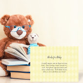 タンウサギの絵本 ベビーシャワーゲーム用 エンクロージャーカード