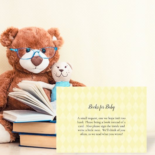 タンウサギの絵本 ベビーシャワーゲーム用 エンクロージャーカード