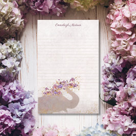 タンエレファントドリーミーボホシックなモノグラム文房具 便箋