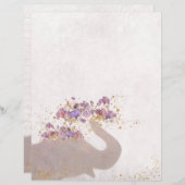 タンエレファントドリーミーボホシックスクラップブック作り紙 (正面/裏面)