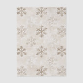 タンオーガニッククリームスノーフレーク素朴クリスマス 薄葉紙 (正面)