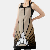 タンオールオーバープリントエプロンのアールデコ太陽 エプロン (インサイチュ)