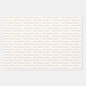 タンカスタムハッピーバースデーラヴ ラッピングペーパーシート (正面2)