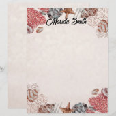 タンカラフル縁どシェル レターヘッド (正面/裏面)