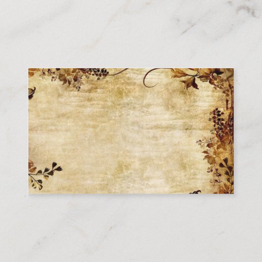 タンカードの紅葉素朴が〜に 名刺 (裏面)