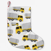 タンカー貨物輸送用トラック スモールクリスマスストッキング (正面)