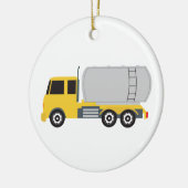 タンカー貨物輸送用トラック セラミックオーナメント (左)