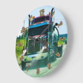 タンカー車輌トラック – ドライバーの壁時計 ラージ壁時計 (傾斜)