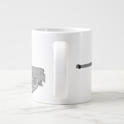 タンカー – アーマー最高の- "今までの仕事" ジャンボコーヒーマグカップ (裏面)