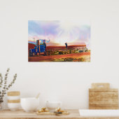 タンカー・トラック高速道路運転運輸芸術ポスター ポスター (キッチン)