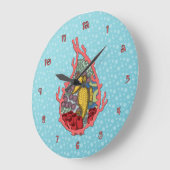 タンガザシーホース時計 ラージ壁時計 (傾斜)