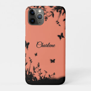 タンガリンバタフライガーデンパーソナライズされた iPhone 11 PROケース
