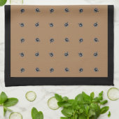 タンキッチンタオルのコーヒーカップパターン キッチンタオル (折り畳み)