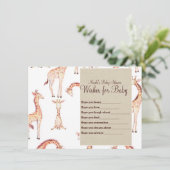 タンギラフ & クラフトウィッシュes ベビーシャワーゲーム 招待状 (スタンド正面)