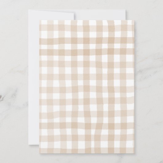 タンギンガムファルミヤードファームアニマル納屋周囲の庭誕生日 招待状 (裏面)