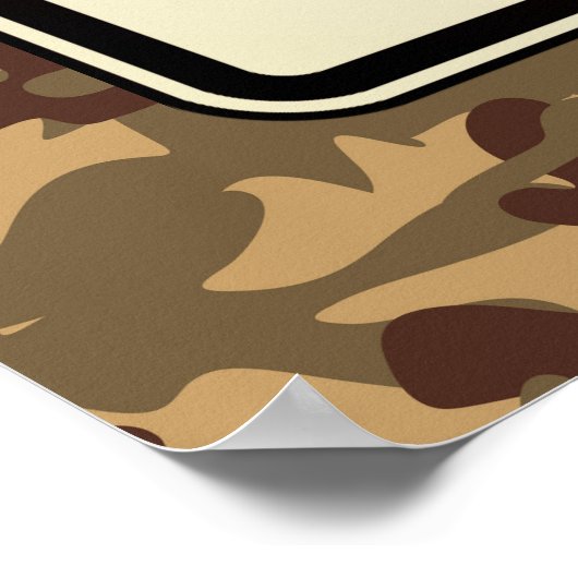 タンクなし迷彩柄 ポスター (角)