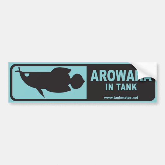 タンクはバンパーステッカーシリーズ1-Arowana Bを合わせます バンパーステッカー (正面)