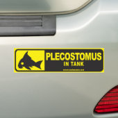 タンクはバンパーステッカーシリーズ1-Plecostomusを合わせます バンパーステッカー (車上)